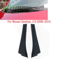 2PCS For Nissan Qashqai J10 2008 2009 2010 2011 2012 2013 2014 2015 Front Windshield Wrap Corner Trim Wiper Side Trim Cover Lid