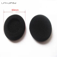 Linhuipad 10 PCS black 60mm Replacement Foam Earpads Cushion for Logitech H600 H330 H340/Aiwa HP-CN5/Labtec Axis 502 headset
