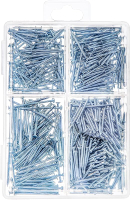 Nails 2 inch 150pcs Hardware Nails Assortment Kit Includes Finish Wire Common Brad and Picture Hangi