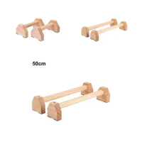 Push Up Stands Wear Resistant Push-up Bar Compact Anti Crack Useful Triangle Support Wood Parallettes