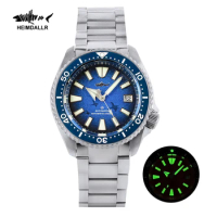 Heimdallr Titanium SKX007 Men's Watch Sharkey Blue Dial Sapphire Ceramic Bezel 20Bar NH35 Diver Automatic Watch Luxury Relogio