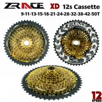 2024 NEW ZRACE XD 12s Cassette ALPHA MTB Bicycle Cassette 12 Speed gold MTB bike freewheel 9-50T for XD freehub,XX1 X01 GX NX XD