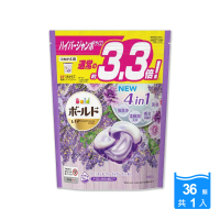 【日本P&amp;G】4D炭酸機能4合1強洗淨2倍消臭柔軟芳香洗衣凝膠囊精球36顆/袋(平輸品)