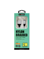 สายชาร์จ Type-C USB  (2 เมตร) รุ่น DC 222 2M TYPE C(GY)