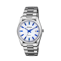 LICORNE 力抗錶 都會款 簡約風格手錶 白×藍×銀/36mm