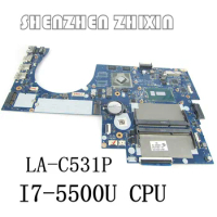 For HP Envy M7-N Laptop motherboard I7-5500U CPU LA-C531P 813681-001 Mainboard Test Good