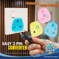 [1PC] 2 Pin Plug Key Converter Adaptor Plug Socket Wall Socket or Extension Plug 2 Pin to 3 Pin Conv