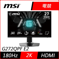 MSI微星 G272QPF E2 27型180Hz IPS電競螢幕