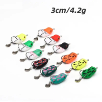 Lure Soft Frog 3cm/4,2gr Spoon Frog Mini Lure Umpan Pancing Ikan Bentuk Katak Double Kail