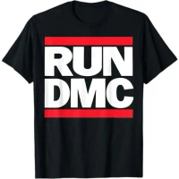 Run DMC Official Logo T-Shirt  (M-4XL) kaos oblong katun pengirim  cepat