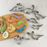 Chuyên nghiệp Phim hoạt hình Khuôn bánh quy khủng long Hình dạng động vật Dễ thương Cắt bánh quy Thé