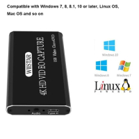 30 Frame HD Video Capture Card 1080p Game Capture Card Driver-free Portable HDMI to USB tyepe c hdmi