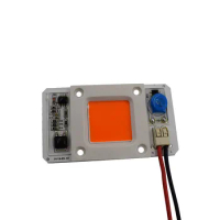 Smart IC Control Driverless AC110V / 220V Full Spectrum 380-840nm R/G/B/Y/UV/white 50W High Power LED Lamp Beads Free Shipping