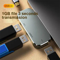 Multi-function 6 in 1 Type-C Hub 3.55mm Jack PD100W USB3.0/USB2.0/USB3.1 HDMI-compatible USB Extender Hub