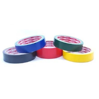Loving Shopz [ Lakban Kain Warna Warni ukuran 1 inch ] Hitam