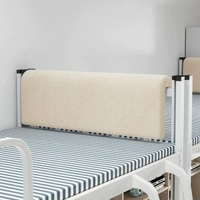 全城熱賣 - 床頭靠墊學生宿舍上下鋪寢室靠枕床上用品護腰單人床軟包靠背神器絨布-米白【床頭靠背+可拆洗】80*25*5【宿舍通用尺寸】