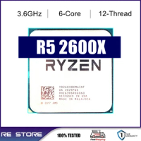 AMD Ryzen 5 R5 2600X 3.6GHz 6-Core 12-Thread 95W CPU Processor LGA AM4