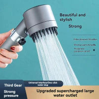 Pressurized shower head multi-functional shower filter shower head set spray bathroom shower head