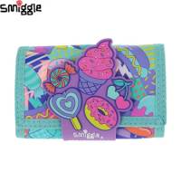 Australia Smiggle High Quality Original Children's Wallet Girl Dazzling Ice Cream Dessert Party Card Bag Three Layers Coin Purse