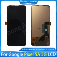 Original 6.34" OLED LCD For Google Pixel 5a 5G Pixel 5 a Display Screen Touch Panel Digitizer For Google 5a Pixel 5a LCD Frame