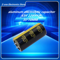 2-5pcs 63V22000UF 63V 22000UF 35X70mm High quality Aluminum Electrolytic Capacitor High Frequency Low Impedance ESR