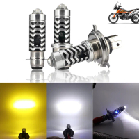 ไฟหน้ารถจักรยานยนต์, LED, H4, H6, BA20D, P15D, H4, ไฮ/ต่ำสีคู่, หลอดไฟเลนส์โปรเจคเตอร์, ไฟขับรถมอเตอ