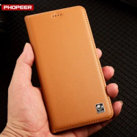 Luxury Case For Xiaomi Redmi 12 12C 13C 4G 5G Genuine Leather Flip Wallet Phone Cover.