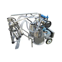 Double 25L Tank Mini Pulse Speed Adjustable Single Cow Sheep Milk Machine Automatic Portable Cattle Goat Milking Machine