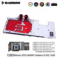 Barrow GPU Memory Double Side Cooler For Colorful iGame RTX 3080 3090 Vulcan/Neptune OC, 5V ARGB MB SYNC, BS-COI3090-PA