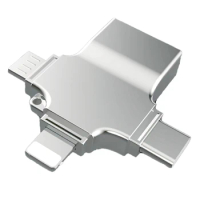 SD Card Reader Micro-Card Adapter 4 In 1 USB 3.0 Micro-Sd To USB Cardreader For Apple Interface OTG Adaptador