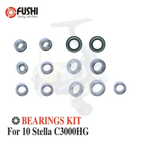 Fishing Reel Stainless Steel Ball Bearings Kit For Shimano 10 Stella C3000HG C3000S / 02434 02790 Spinning reels Bearing Kits