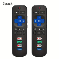 2 remote controls can be used with TCL roku/hisense rok/onn roku/ Philips roku Smart TV (cannot be u