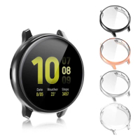 Protective Case for samsung galaxy watch active 2 Ultra-thin Soft silicone HD Full Screen Protection cover Galaxy Active 40/44mm