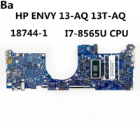 For HP ENVY 13-AQ 13T-AQ Laptop motherboard 18744-1 Mainboard With I7-8565U CPU