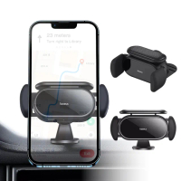 【BASEUS】倍思 小鋼砲Pro 太陽能充電式 電動夾持車載 車用手機導航支架