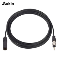 Car FM AM Radio Car Antenna Extension Cable Cord DIN Plug Connector Coaxial Cable for Vehicle Truck Car Stereo Head Unit CD