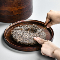 竹製多層抽屜式茶餅收納盒家用防潮密封茶葉罐普洱茶儲藏包裝茶盒
