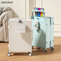 Vescovo 20"22"24"26inch Luggage Large Capacity Password Travel Case Unisex Business Trolley Cases Carry On Luggage With Wheels