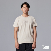 Lee 男款 長框小LOGO 短袖T恤 | Modern