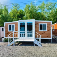Quick Assemble Prefab House 20ft 40ft Modular Folding Container House Camping Foldable Small Tiny Container House Home Office