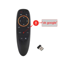 G10 Voice Remote Control 2.4G Wireless Air Mouse Gyroscope IR Learning for Android TV BOX X96mini smart tv