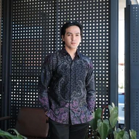Hardi Batik Dobby - PRASTAWA | Kemeja Batik Pria Lengan Panjang Dobby L