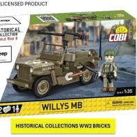 COBI US Army WW2 Historical Collections Model Bricks 132 Pieces 1:35 Made In Europe