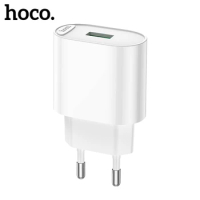HOCO QC3.0 18W Fast Charging Phone Charger For Xiaomi 11T 12 Pro 3A USB Single Port Travel Wall Adapter For Huawei P20 P30 Pro
