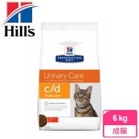 【Hills 希爾思】貓用C/D Multicare泌尿道健康-6kg(CD處方飼料)
