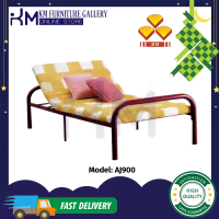 Perabot KM🔥Hot Selling 3V Single Size Metal Dengan Rangka Katil Logam Boleh Laras Kepala/ Katil Buja