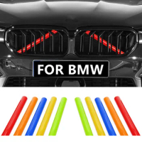 Car Center Grille Trim Strip bumper bumper decorative cover For BMW X1 F48 2016 2017 2018 2019 2020 2021 Auto Accessories