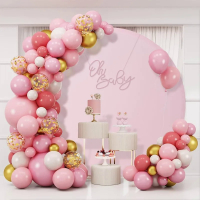 Pink Round Photography Backdrop Cloth Cover Birthday Baby Shower Party Wedding Decoration Photo Backdrop Circle Cloth Background:
