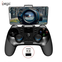 iPega 9156 9157 Bluetooth Gamepad Support iPhone Controller Flexible Joystick with Phone Holder For Android iOS PC TV Box