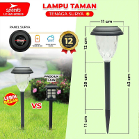 SPEEDS Lampu Taman Tenaga Surya Panel Solar Otomatis  Penerangan Jalan Malam Hari Tancap Portable 20
